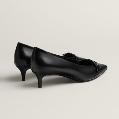 ☆エルメス パンプス グロリアス40 ブラック レザー レディース